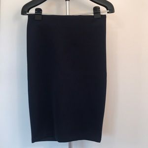 Navy blue pencil skirt
